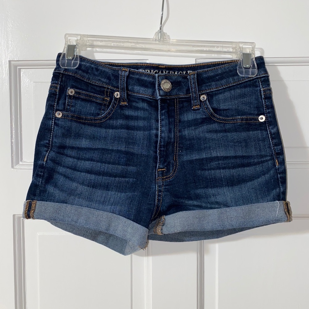 American Eagle cuffed denim shorts, Size 4